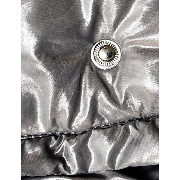 Bernardo Womens Puffer Vest With High Neck with Belt Strap & Snap Pockets - Picture 8 of 15